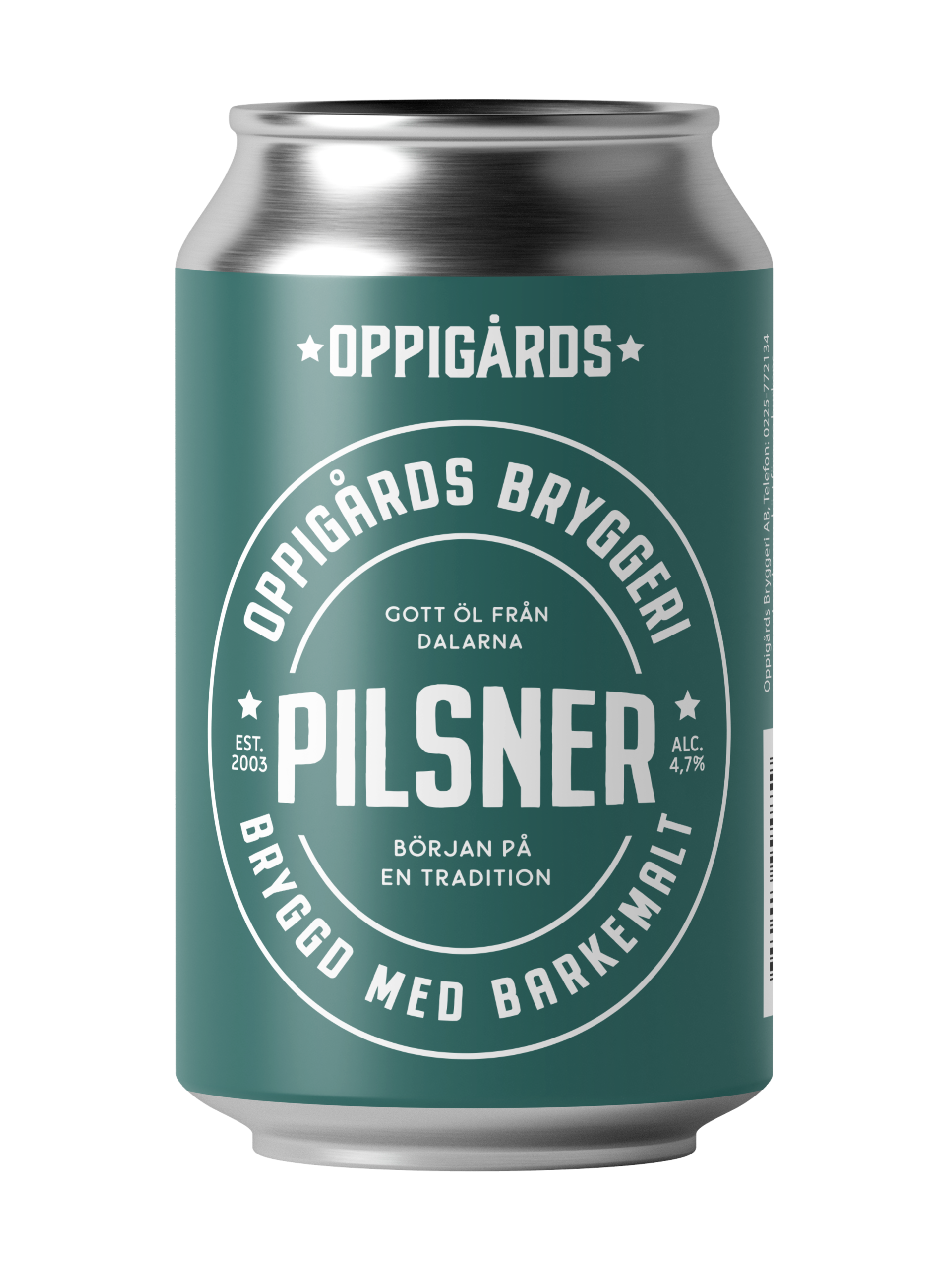 Oppigårds pilsner på burk