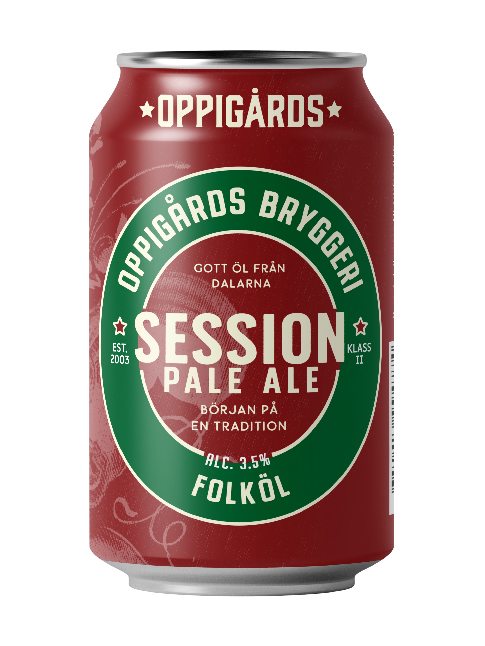Burk med Oppigårds session pale ale