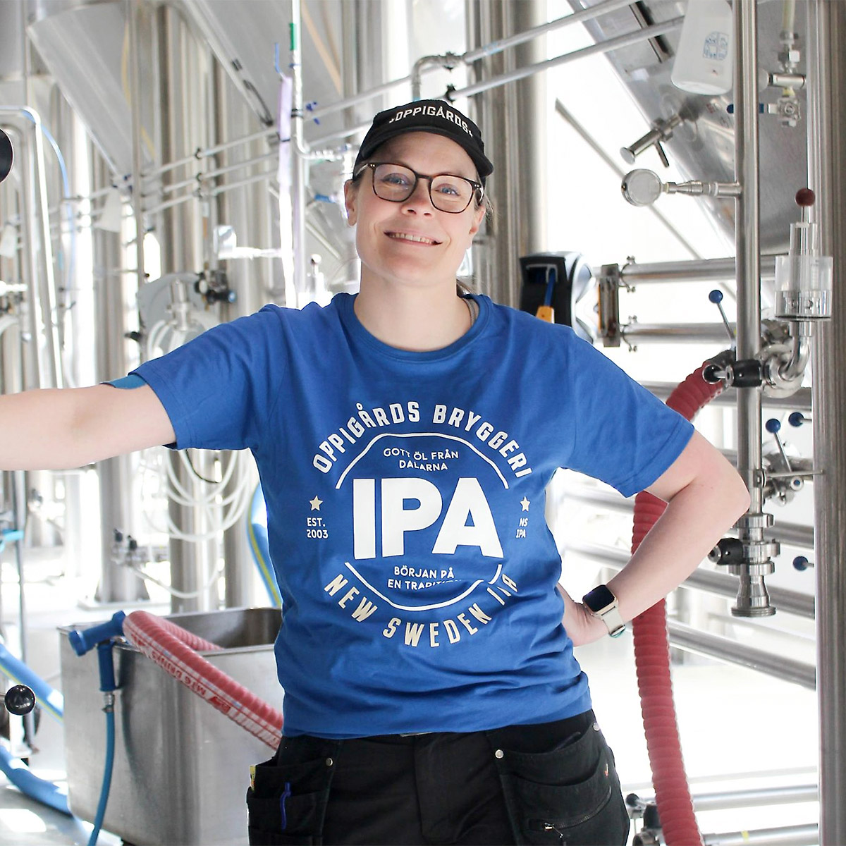 t-shirt med tryck New Sweden IPA från Oppigårds