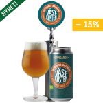 bild på ölglas, burk Västkusten och tapptorn